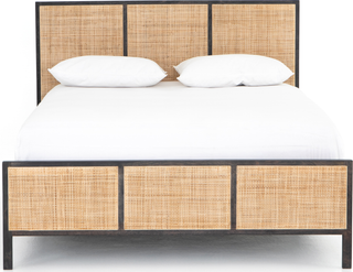 Luna Queen Bed - Black Wash Luna Queen Bed - Black Wash