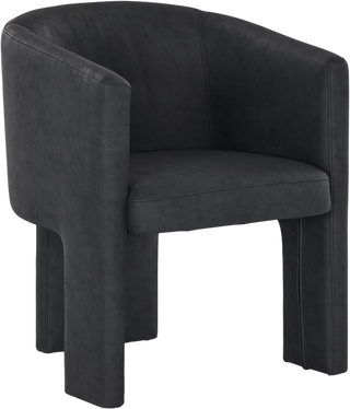 Phoenix Dining Chair – Black Vegan Leather - Dining Chair Phoenix Dining Chair – Black Vegan Leather - Dining Chair