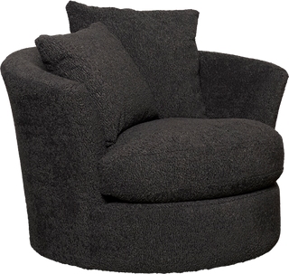 Clara Swivel Chair  -  Cuddle Charcoal