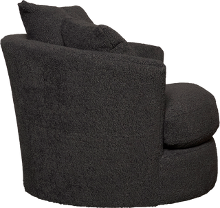 Clara Swivel Chair  -  Cuddle Charcoal
