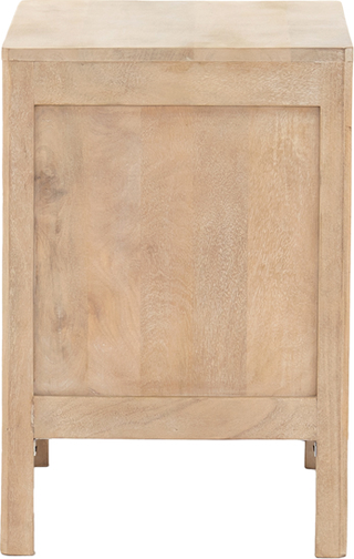 Luna Left-Side Nightstand  -  Natural Mango