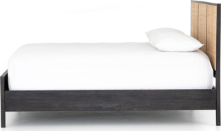 Luna King Bed  -  Black Wash