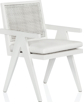 St Vincent Outdoor Dining Chair  -  White