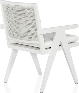 St Vincent Outdoor Dining Chair  -  White