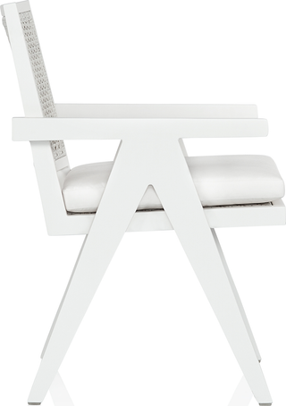 St Vincent Outdoor Dining Chair  -  White