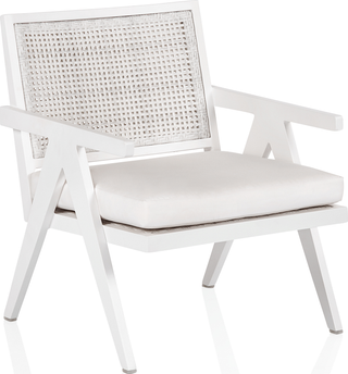 St Vincent Outdoor Lounge Chair  -  White