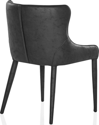 Markson Dining Chair  -  Black Vegan Leather