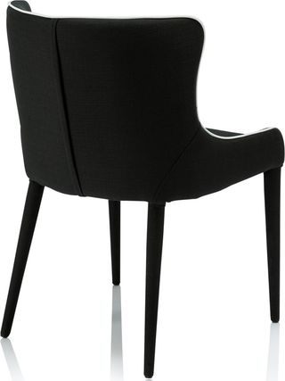 Markson Dining Chair  -  Black/White Lining