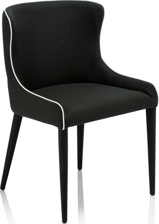 Markson Dining Chair  -  Black/White Lining