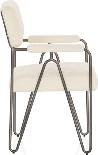 Lydia Dining Chair  -  White