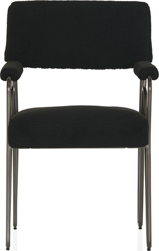 Lydia Dining Chair  -  Sheepskin Black