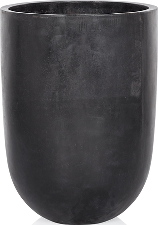 Almonte Concrete Black Planter - Medium
