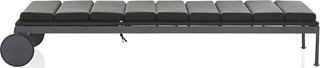 Malmo Outdoor Sunlounge  -  Charcoal