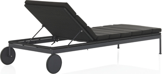 Malmo Outdoor Sunlounge  -  Charcoal