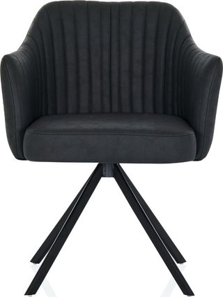 Alonzo Desk Chair  -  Black Vegan Leather