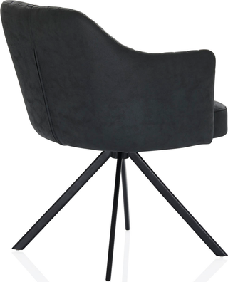 Alonzo Desk Chair  -  Black Vegan Leather