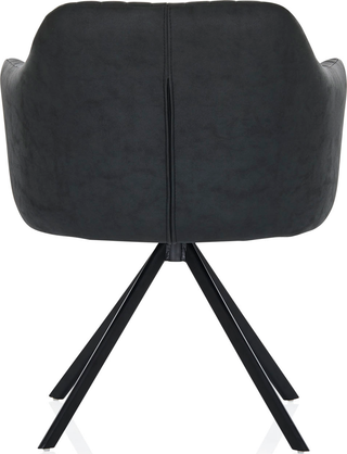 Alonzo Desk Chair  -  Black Vegan Leather