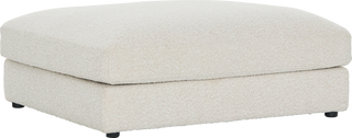 New Harlem Modular Sofa  -  Ottoman  - Ivory Boucle