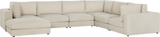 New Harlem Modular Sofa  -  Ottoman  - Ivory Boucle