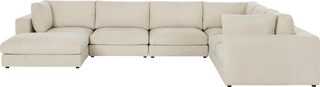 New Harlem Modular Sofa  -  Ottoman  - Ivory Boucle