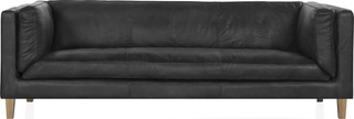 Vittoria Sofa  -  Ebony Leather