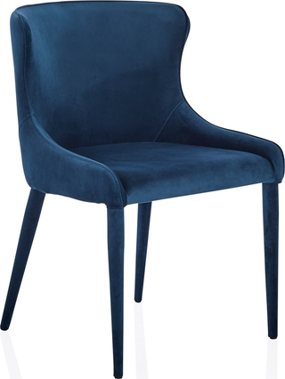 Markson Dining Chair  -  Teal Velvet