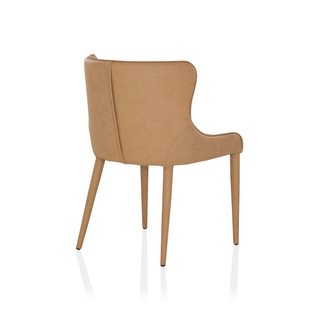 Markson Dining Chair   -  Tan Vegan Leather