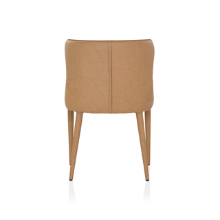 Markson Dining Chair   -  Tan Vegan Leather
