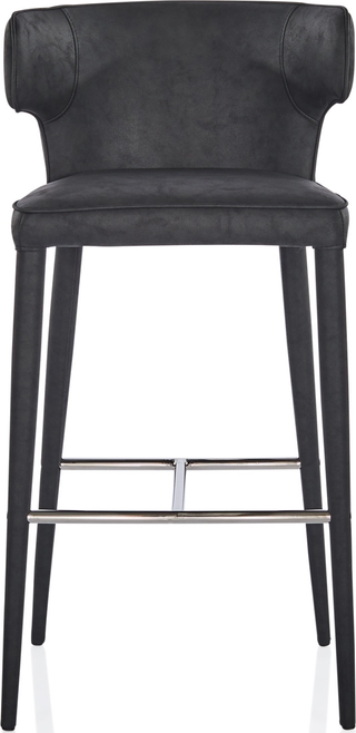 Melrose Counter Stool - Black Vegan Leather