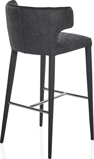 Melrose Counter Stool - Black Vegan Leather