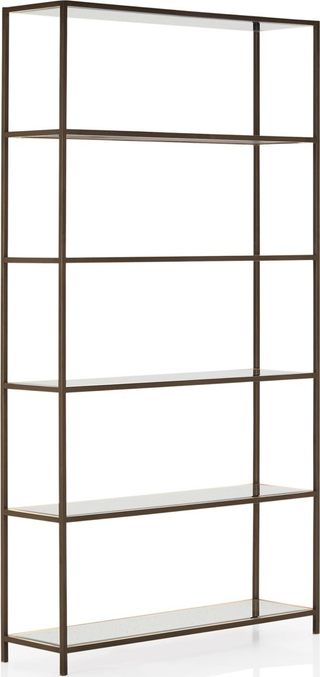 Arden Bookshelf  -  Brass