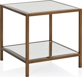 Arden Square Side Table  -  Brass