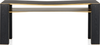 Bleeker Desk with Brass Shelf