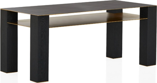 Bleeker Desk with Brass Shelf