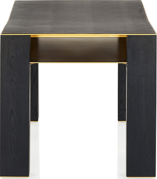 Bleeker Desk with Brass Shelf
