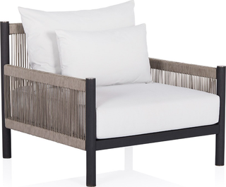 Architect Outdoor Lounge Chair  -  Grey/Black