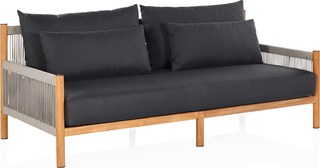 Architect Outdoor Sofa  -  Black/Natural