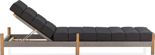 Architect Outdoor Sunlounge  -  Natural/Charcoal