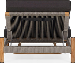 Architect Outdoor Sunlounge  -  Natural/Charcoal