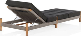 Architect Outdoor Sunlounge  -  Natural/Charcoal