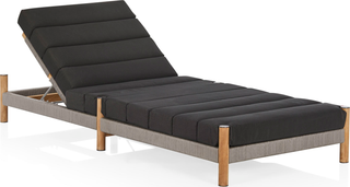 Architect Outdoor Sunlounge  -  Natural/Charcoal