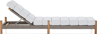 Architect Outdoor Sunlounge  -  Natural/Grey