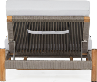 Architect Outdoor Sunlounge  -  Natural/Grey