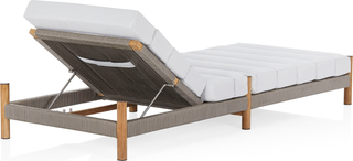 Architect Outdoor Sunlounge  -  Natural/Grey