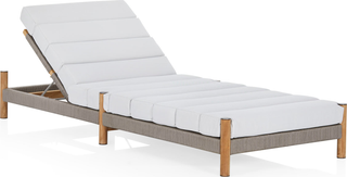 Architect Outdoor Sunlounge  -  Natural/Grey