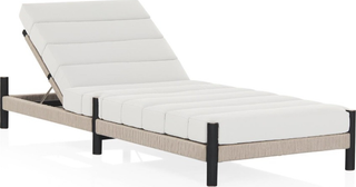 Architect Outdoor Sunlounge  -  Black/Grey