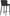 Markson Kitchen Stool  -  Black Upholstered