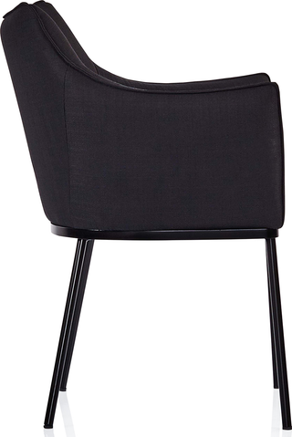 St James Dining Chair  - Black Fabric