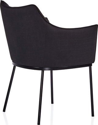 St James Dining Chair  - Black Fabric
