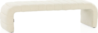 Westwood Bench  -  Ivory Boucle